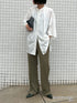 【 予約:9/下旬 】SIDE SLIT SLACKS /Y253-31103-2